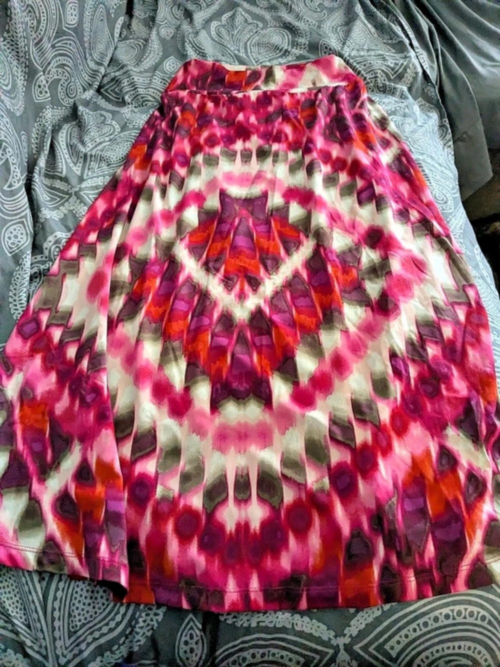 Mudd Girls Abstract Dress in Pink & Purple Size Medium (8) Like New